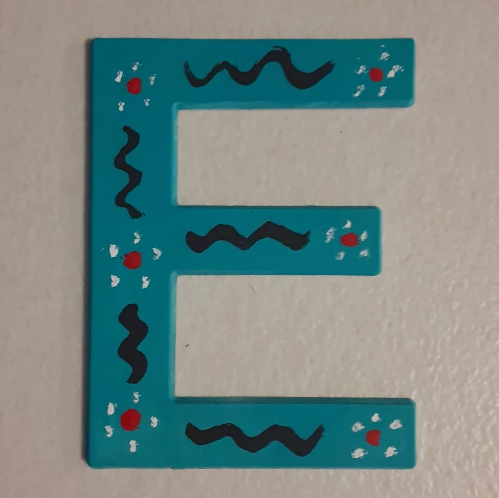 🌞HANDPAINTED INITIAL LETTER E